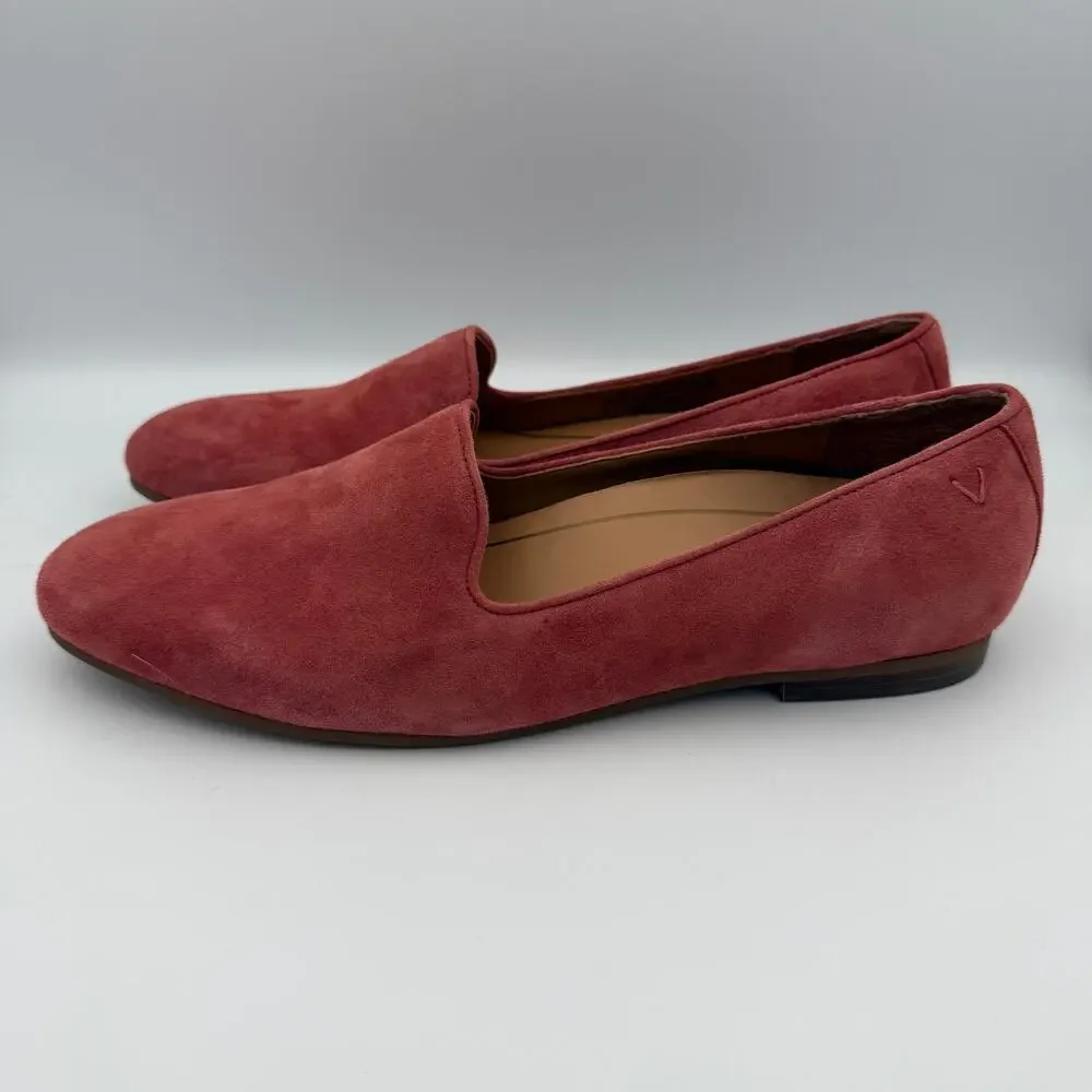 Vionic Dusty Rose Suede Loafers Women's 11 NWOT